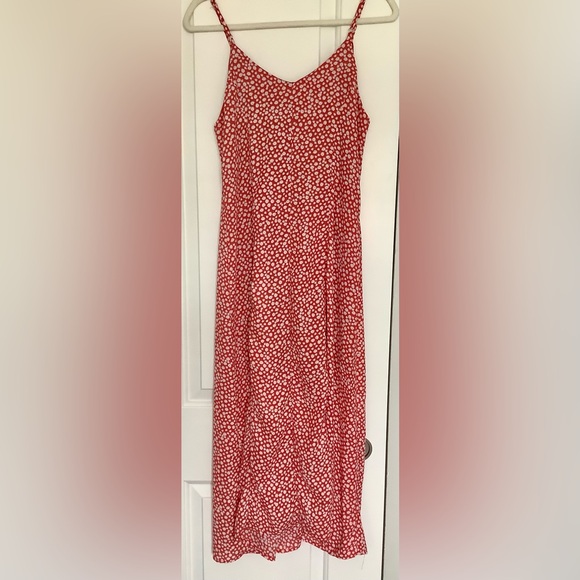 Red Floral Women's Dress - M - Picture 4 of 6